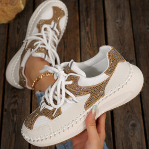 Abigail Lace Up Breathable Sneakers
