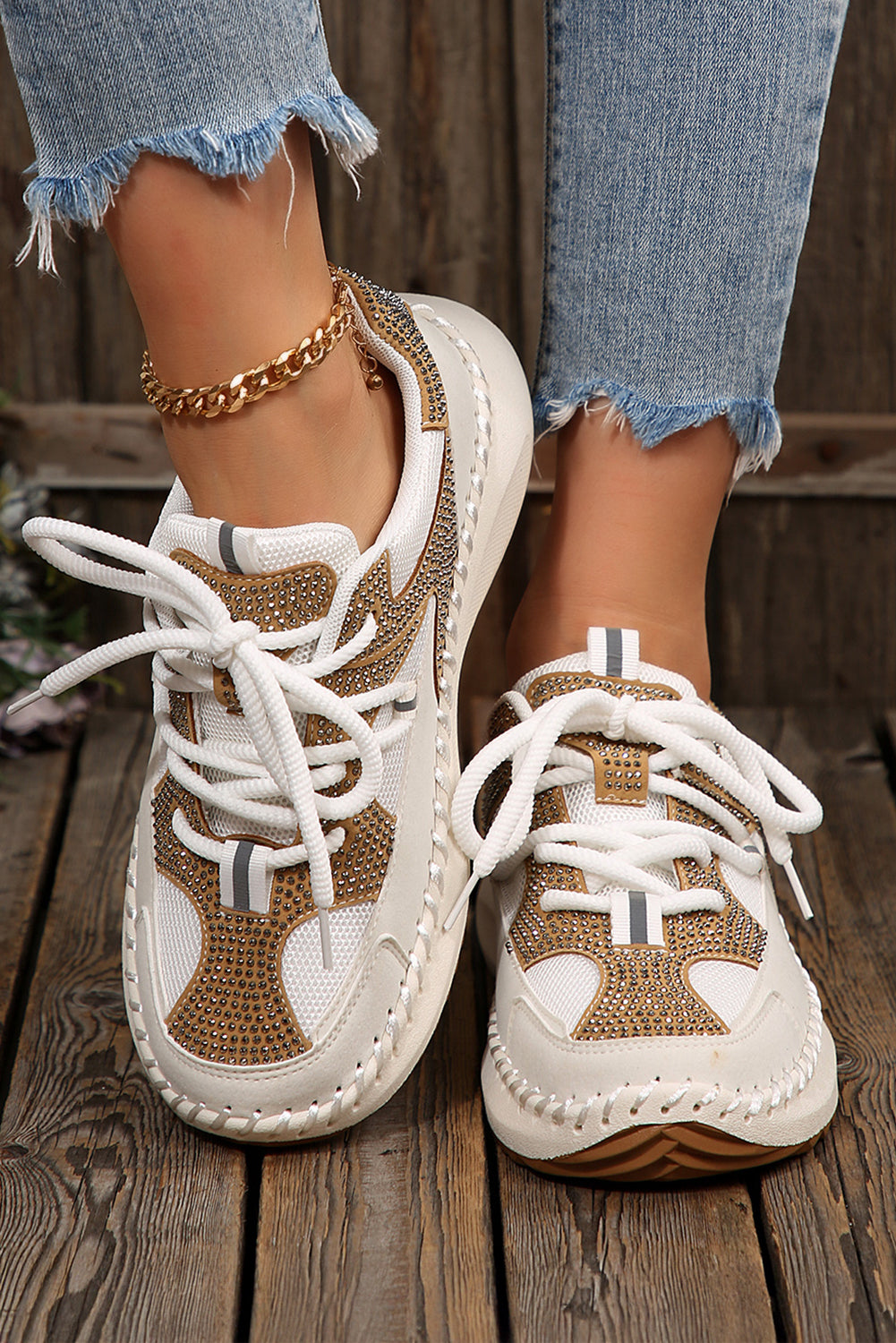 Abigail Lace Up Breathable Sneakers - Image 5