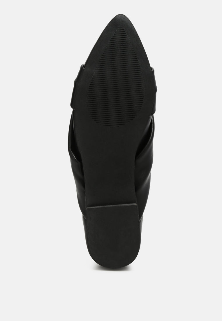 Norma Knot Detail Elasticated Ballet Flats - Image 5