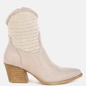 Bimmy Woven Pointy Western Boots