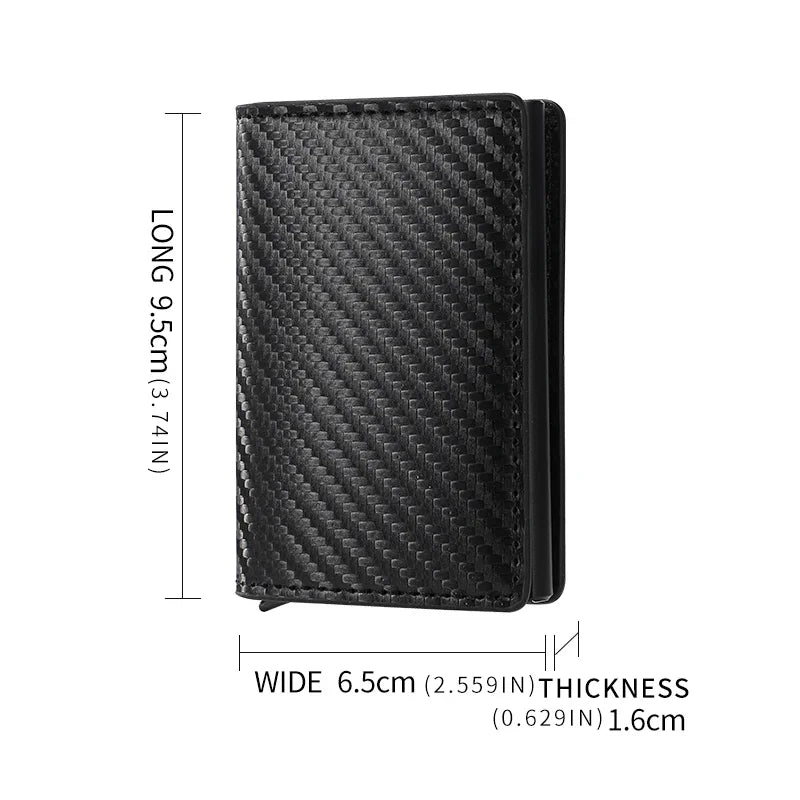 Carbon Fiber RFID Slim Wallet for Men - Image 3