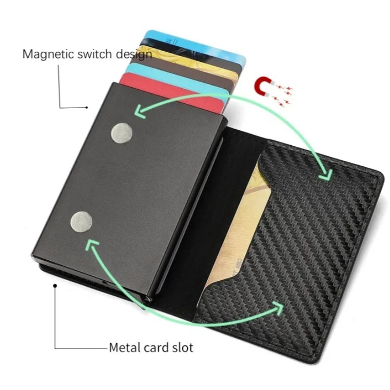Carbon Fiber RFID Slim Wallet for Men - Image 4