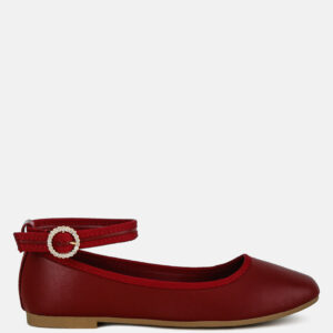 Danseur Ankle Strap Detail Ballet Flats