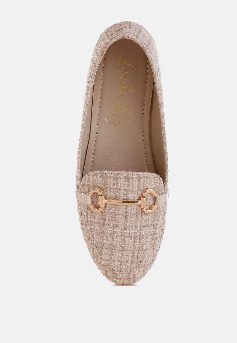 Drairi Horsebit Detail Tweed Loafers - Image 5