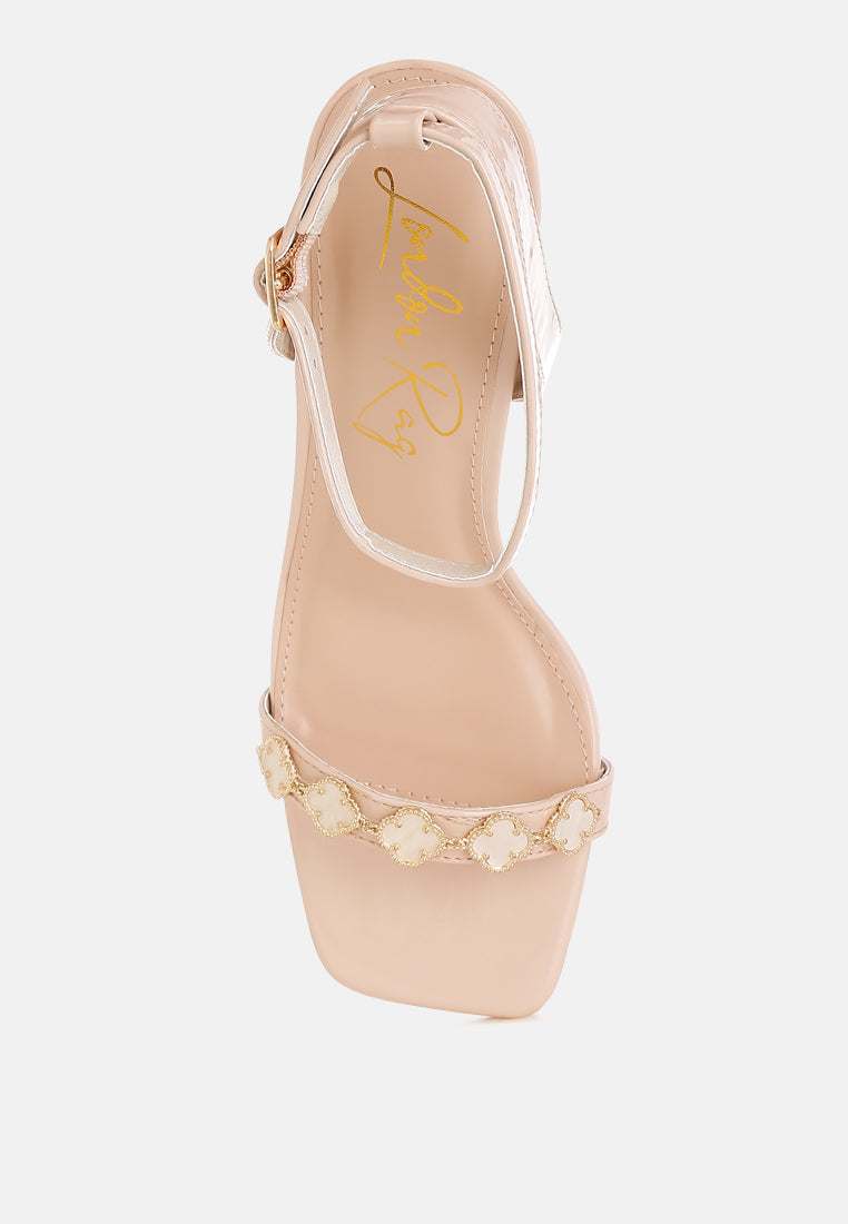 Ebina Charm Detail Spool Heels - Image 4