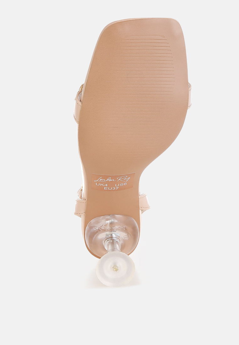 Ebina Charm Detail Spool Heels - Image 5