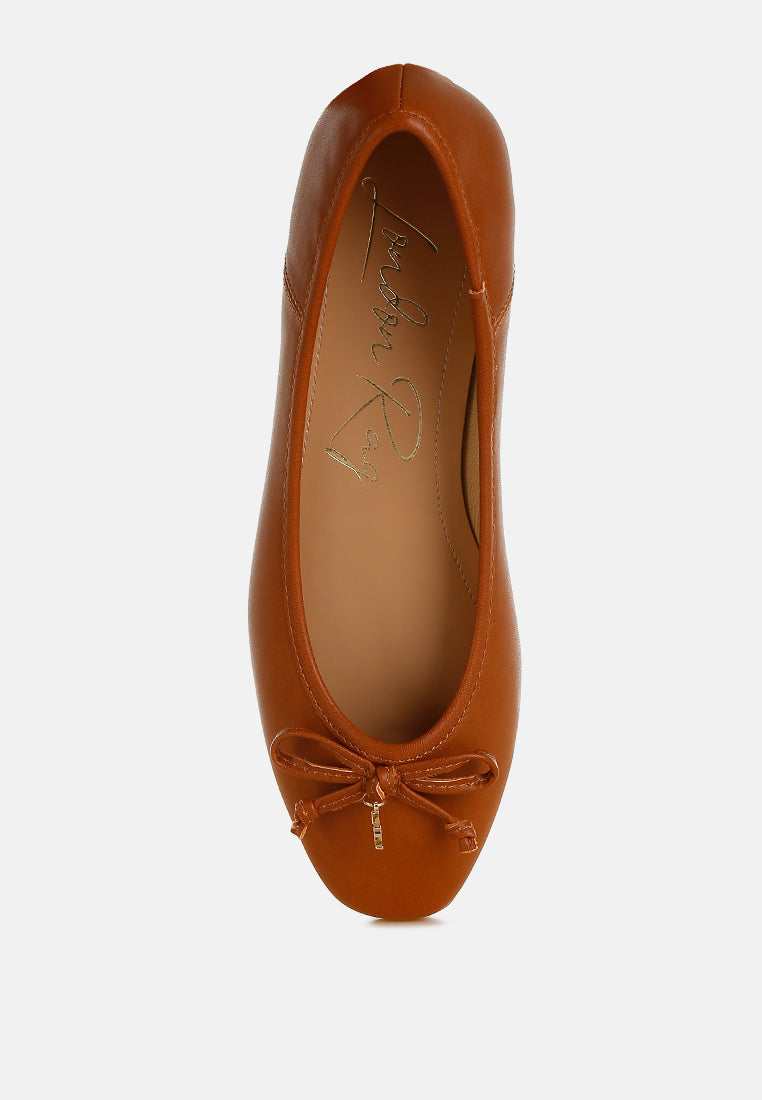 Enchanted Faux Leather Casual Ballerinas - Image 4