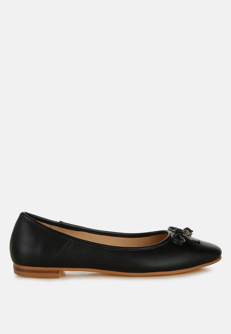 Enchanted Faux Leather Casual Ballerinas - Image 26