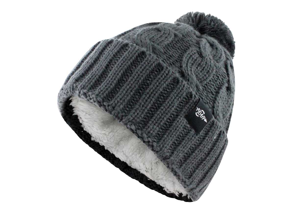 Warmest Plush Insulated Cuff Knit Pom Women Winter Beanie Hat Warm Wool Insulated Cap Winter Beanie Hat - Image 8