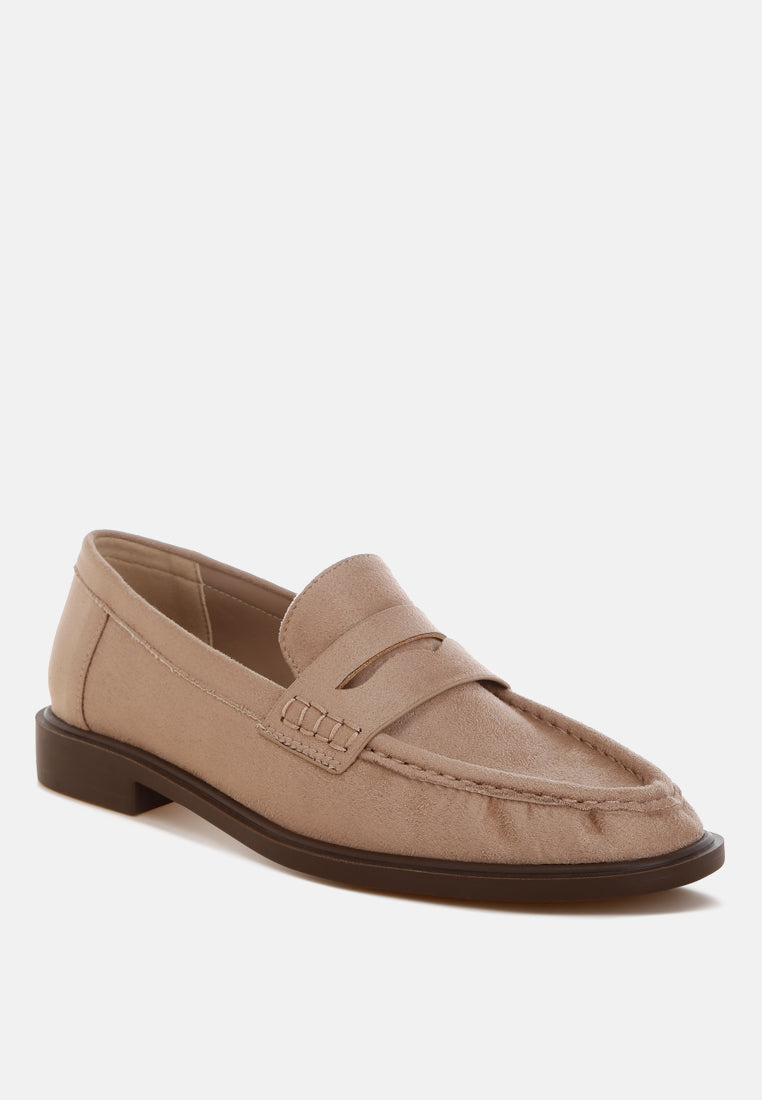 Fhalko Penny Strap Low Block Heel Loafers - Image 3