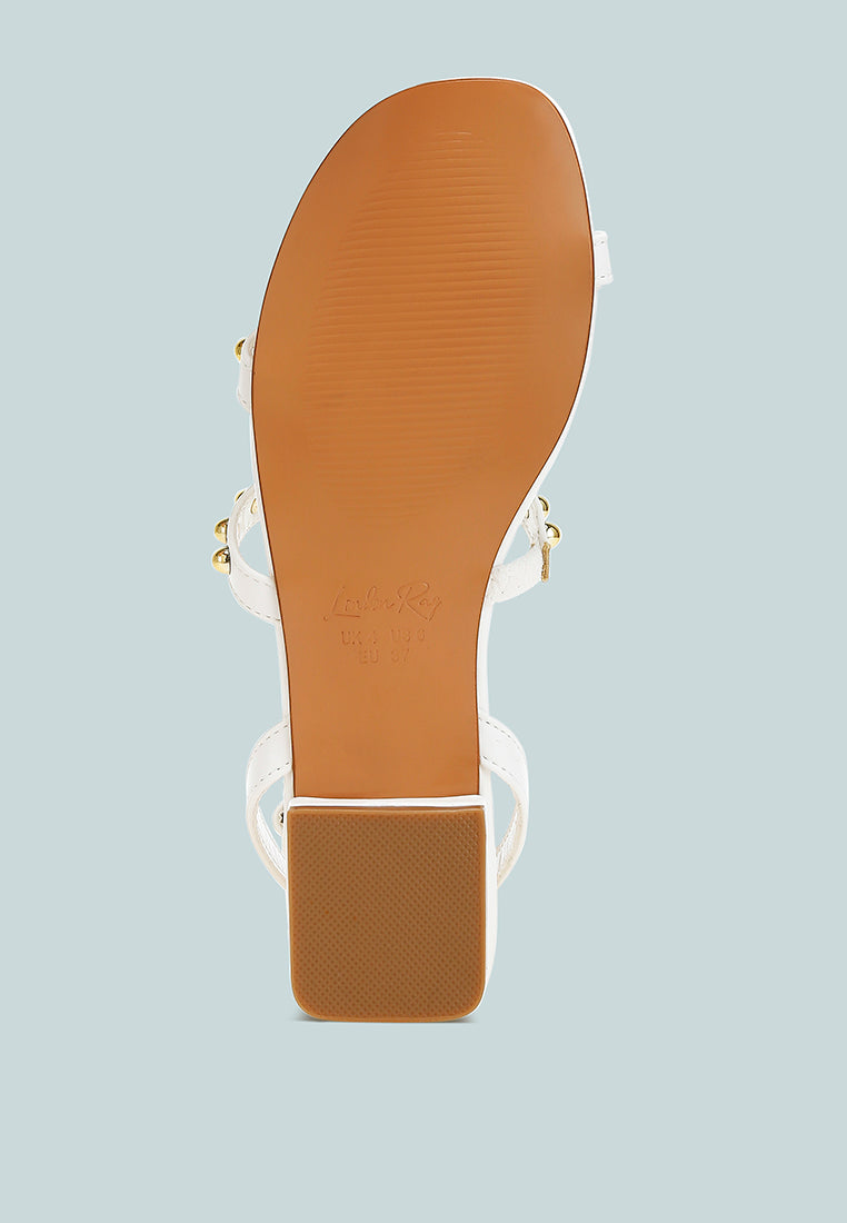 Flippity Studded Ankle Strap Flat Sandals - Image 5