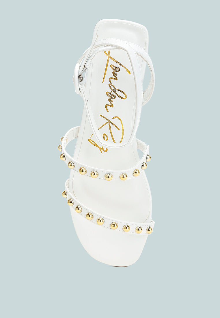 Flippity Studded Ankle Strap Flat Sandals - Image 4