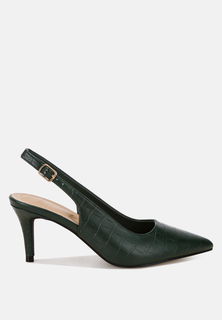 Halins Pointed Toe Slingback Heels - Image 26
