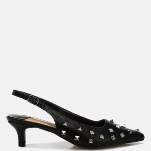 Hegron Stud Embellished Kitten Heels
