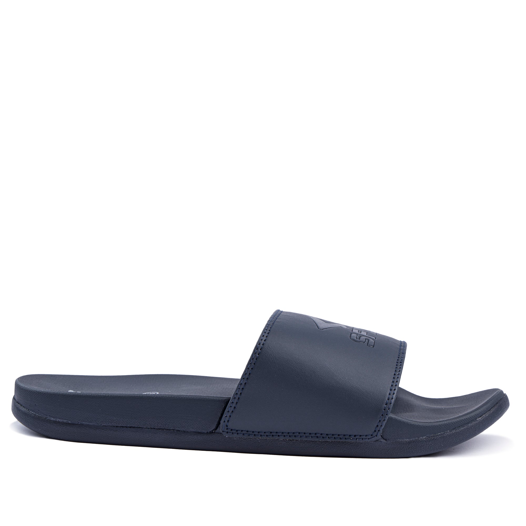 Laze Mens Slides - Navy - Image 7