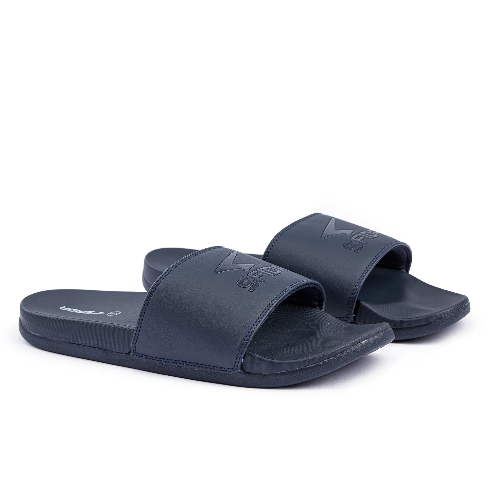 Laze Mens Slides - Navy - Image 3