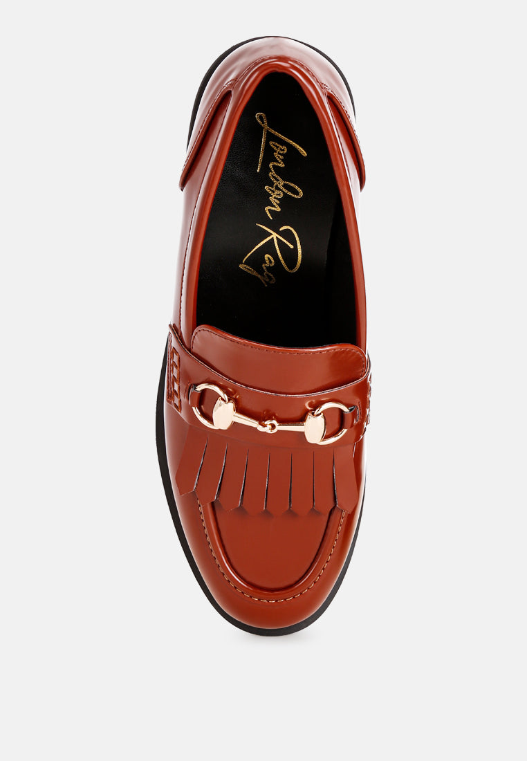 Marbin Fringed Penny Strap Loafers - Image 5