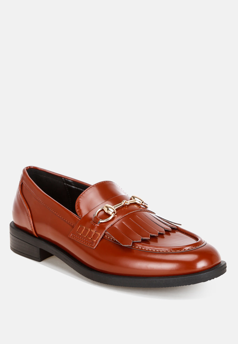 Marbin Fringed Penny Strap Loafers - Image 3