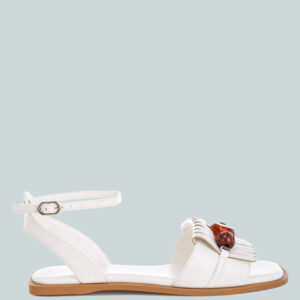 Morgine Beaded Flat Sandals
