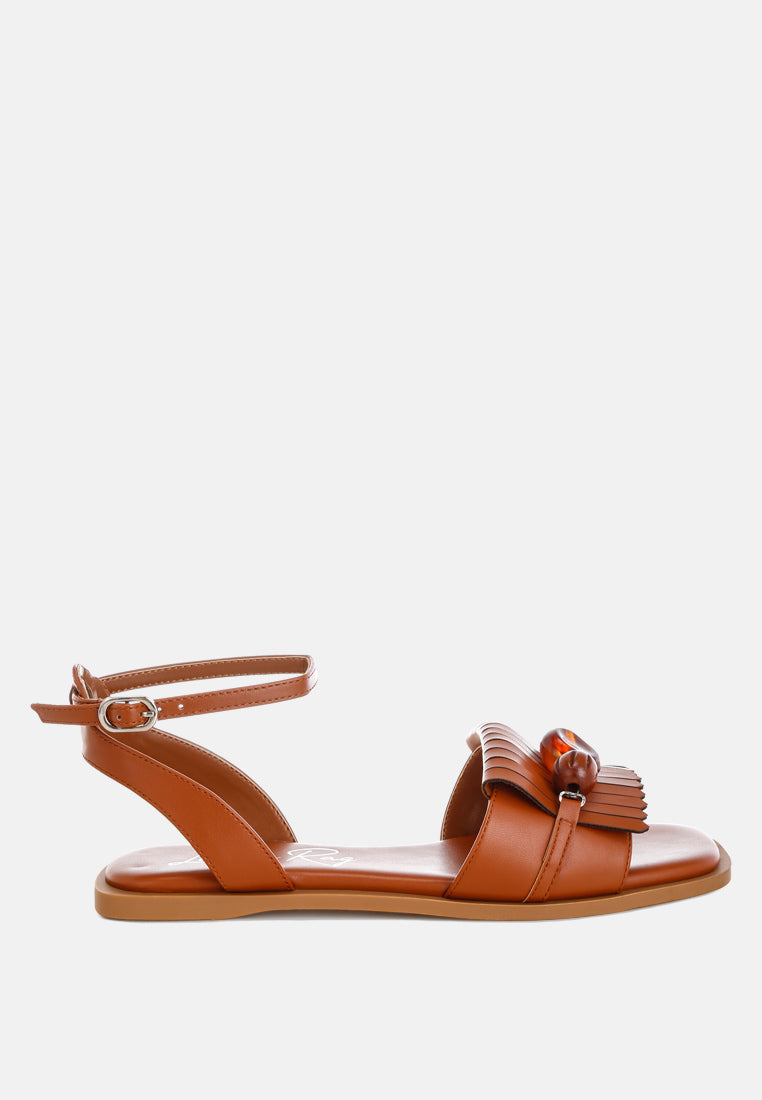 Morgine Beaded Flat Sandals - Image 34