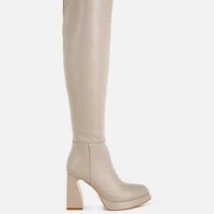 Nenana Faux Leather Knee-High Boots