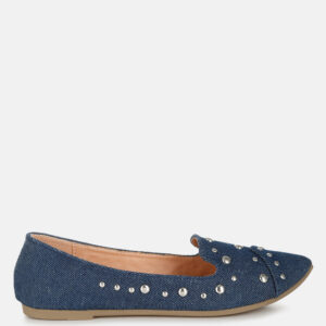 Olesia Stud Emebllished Ballet Flats