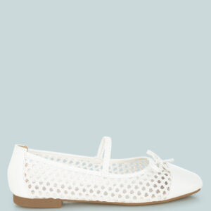 Omela Woven Bow Detail Ballerinas