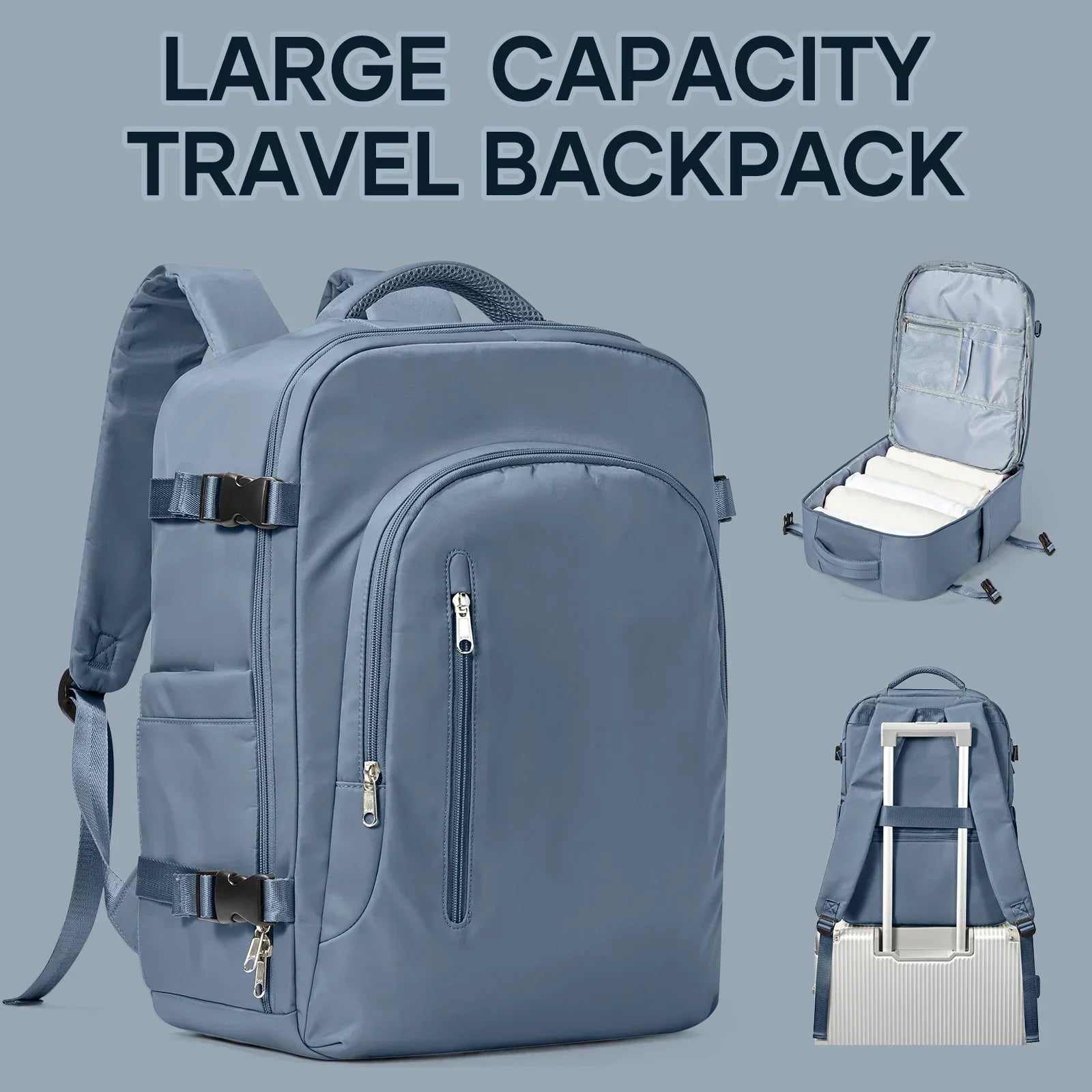 Large Capacity Laptop Backpack for Men and Women - Image 3