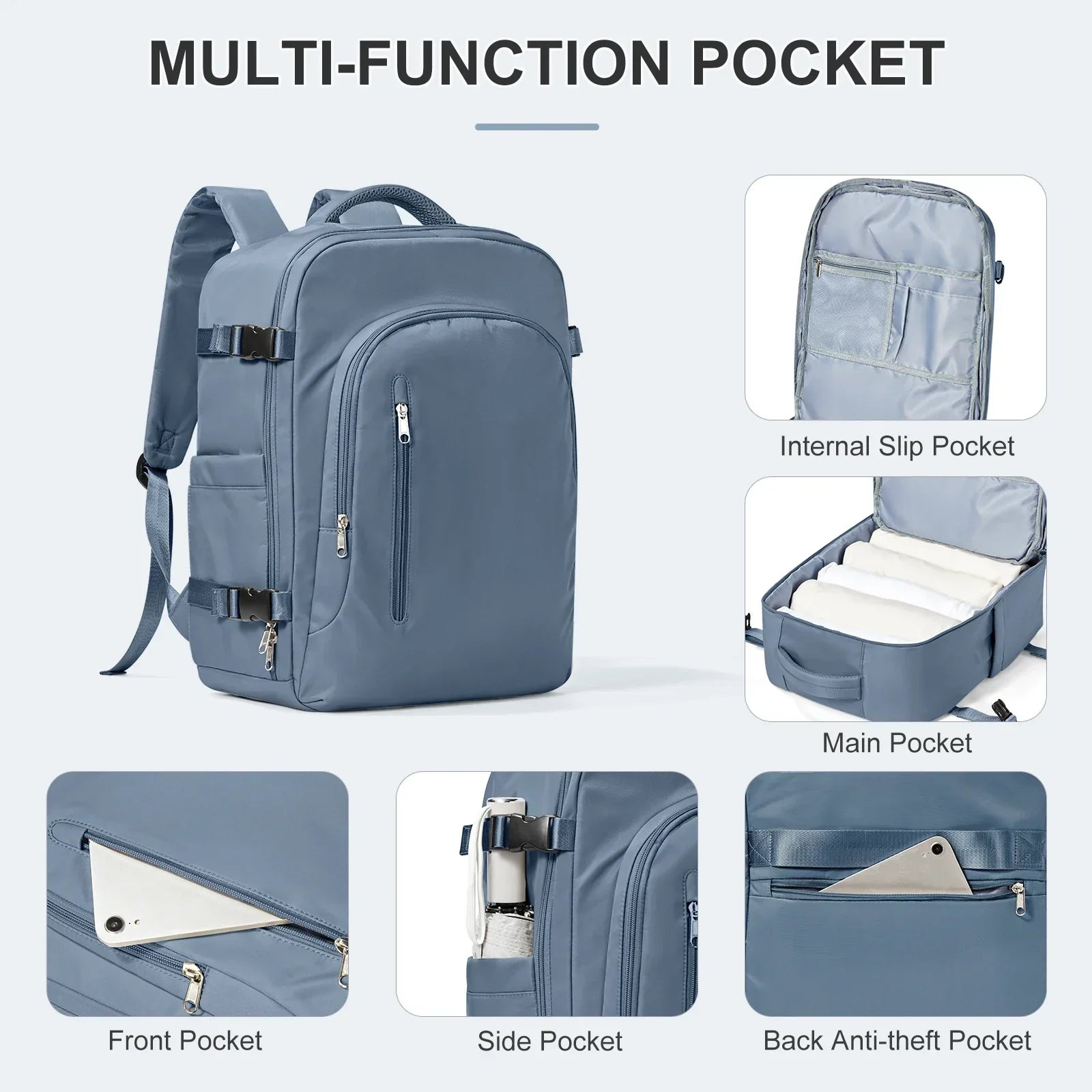 Large Capacity Laptop Backpack for Men and Women - Image 5