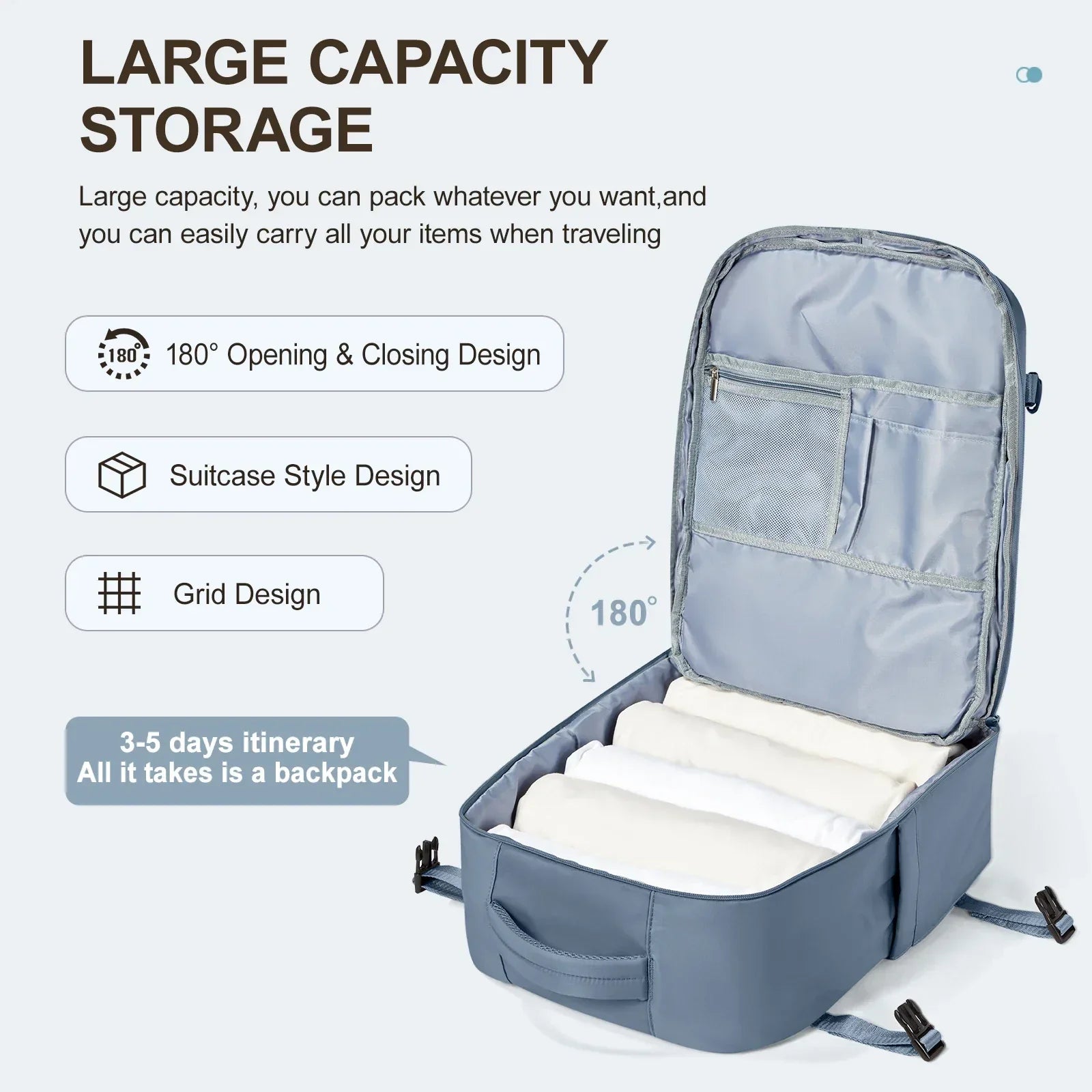 Large Capacity Laptop Backpack for Men and Women - Image 4