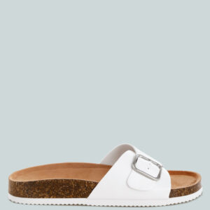Aranda Buckled Slide-On Sandals