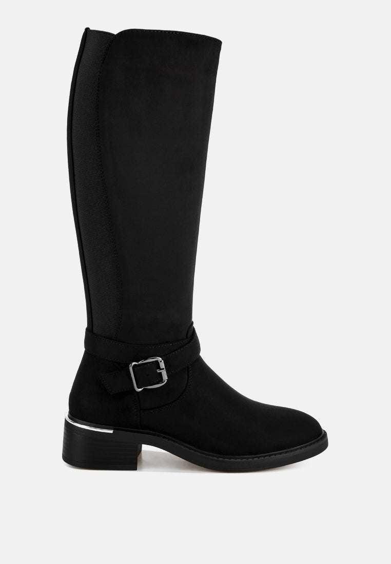 Basheba Buckle Strap Knee-High Boots - Image 34