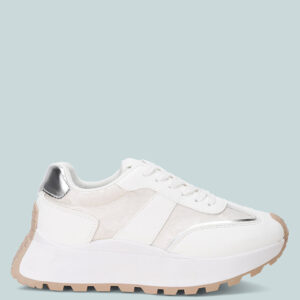 Squeaker Colorblocked Casual Sneakers