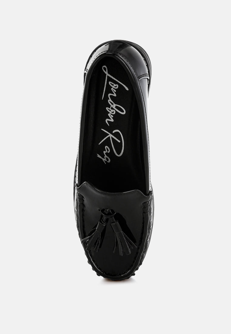 Strelka Tassel Detail Flatform Loafers - Image 4