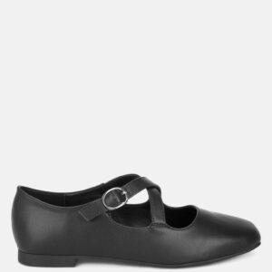 Vonily Criss Cross Straps Ballet Flats