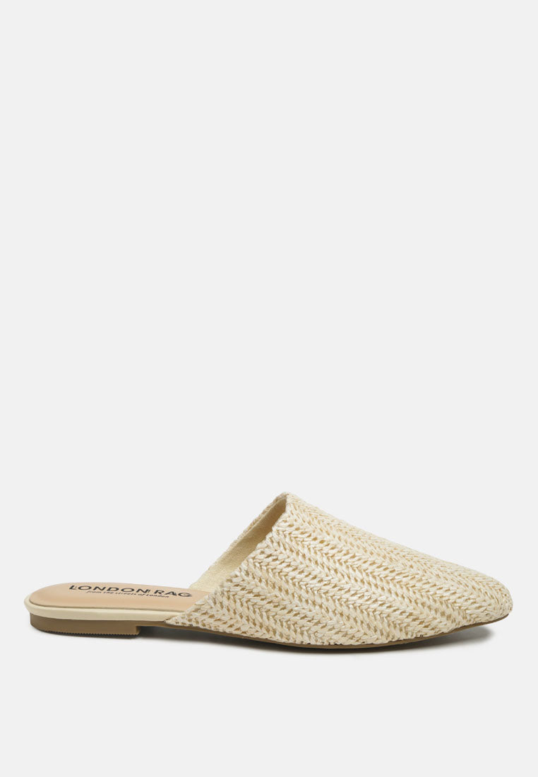 Straw Very Woven Raffia Mules - Image 13