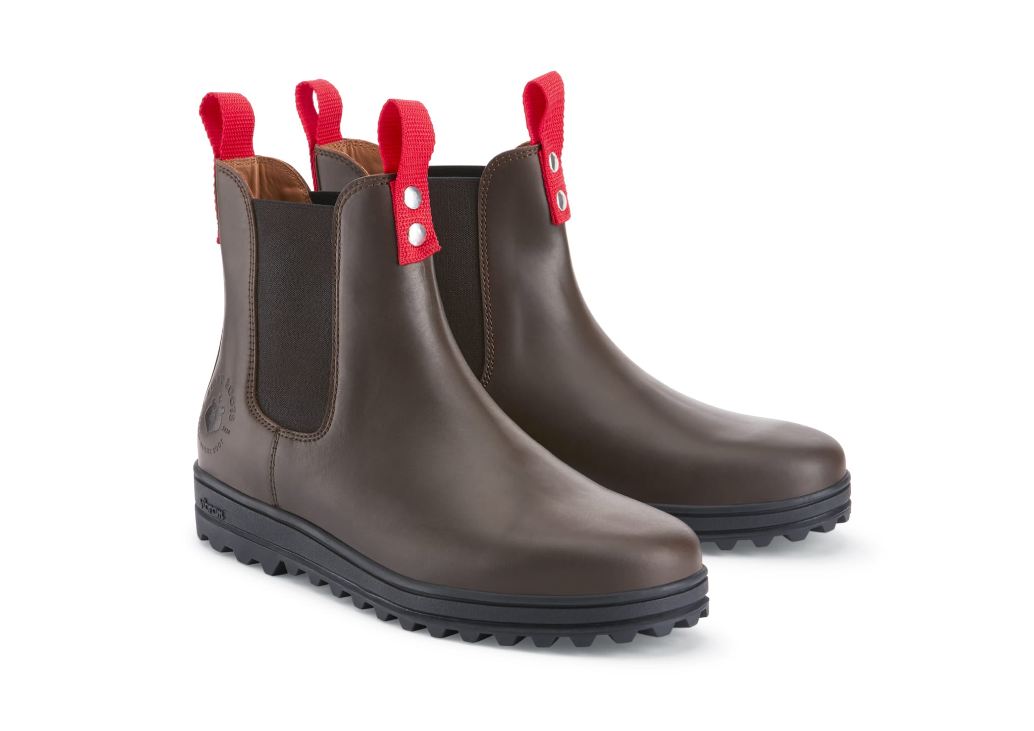Busby Men's Winter Chelsea Boot, Brown Leather - Image 2