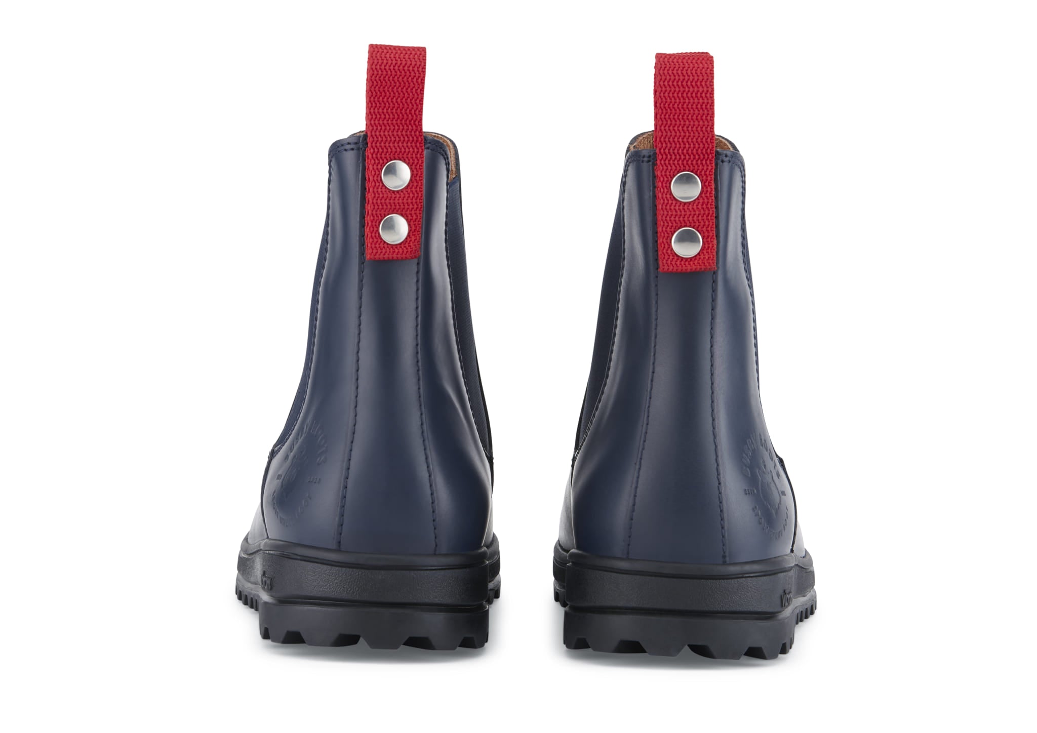 Busby Men's Winter Chelsea Boot, Navy Blue Leather - Image 3