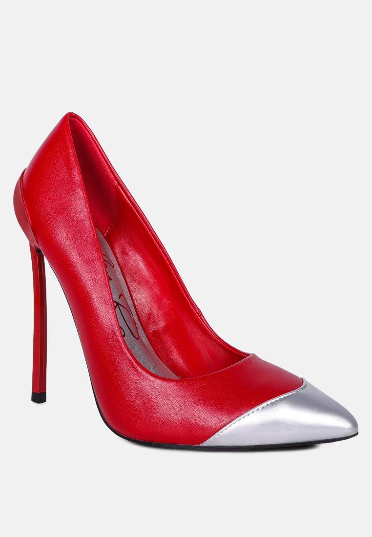 Cidra Silver Dip Stiletto Heels - Image 3
