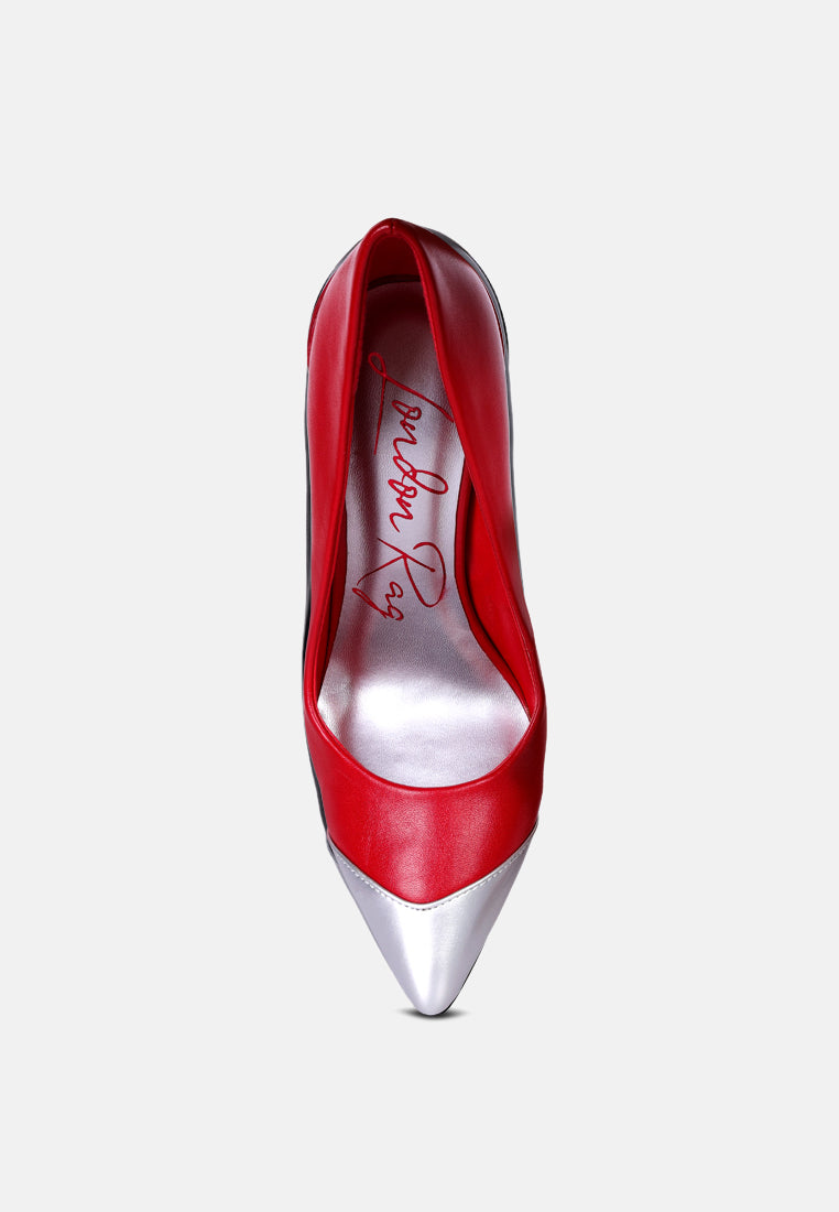 Cidra Silver Dip Stiletto Heels - Image 5