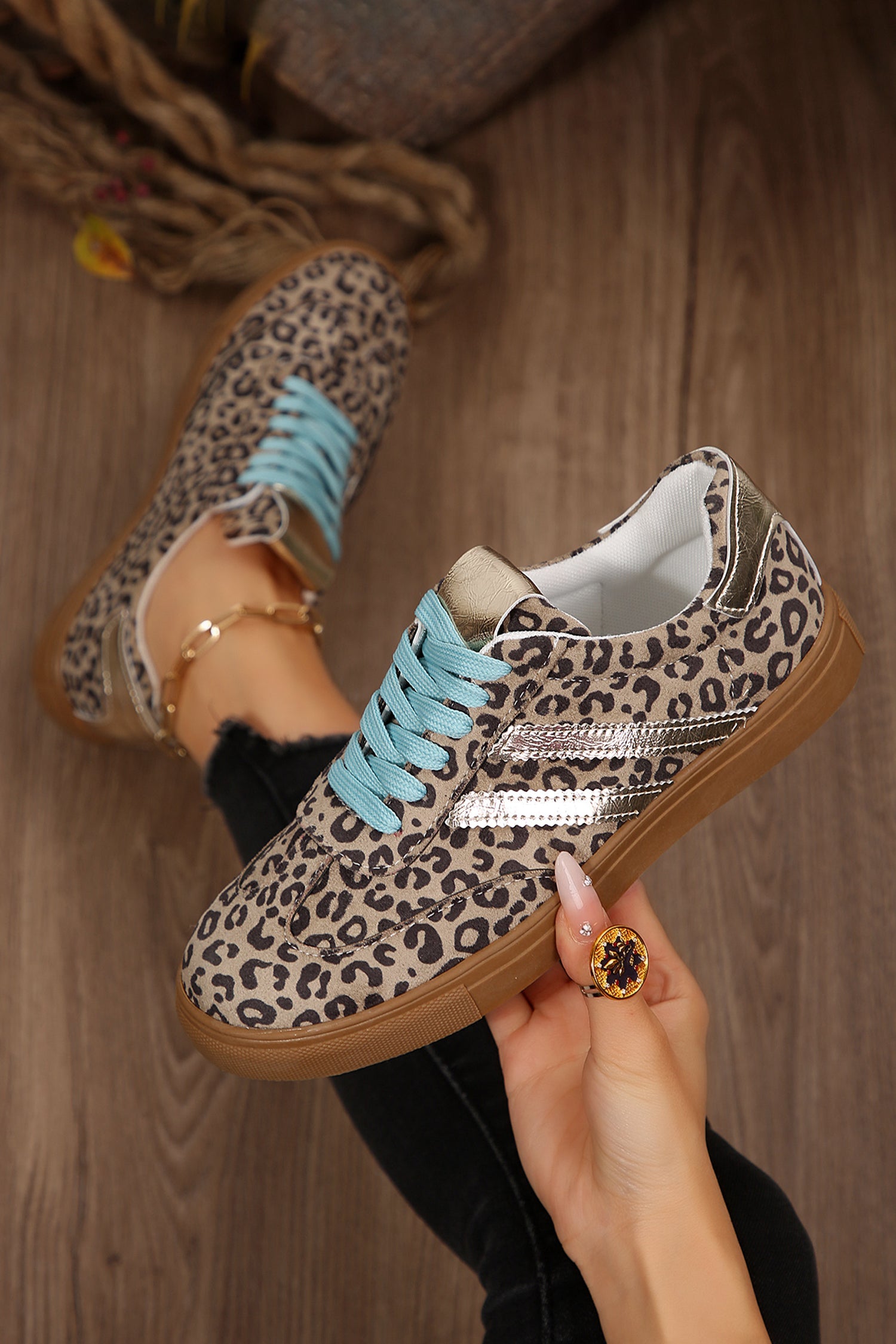 Harmony Detail Lace Up Sneakers - Image 7