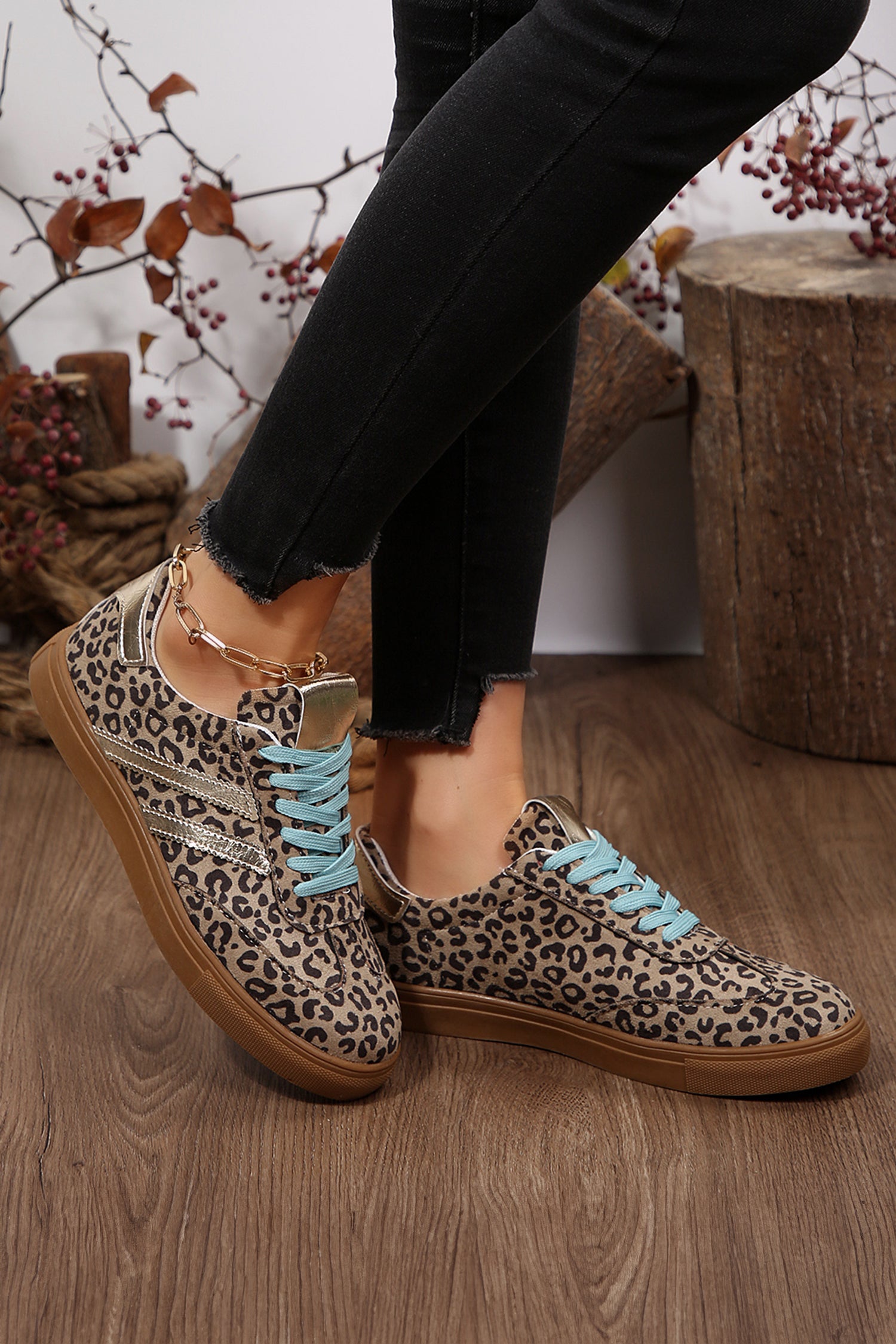 Harmony Detail Lace Up Sneakers - Image 4