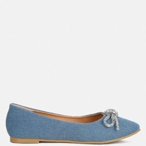 Ellerby Embellished Bow Detail Ballet Flats