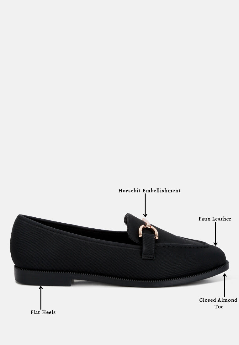 Fable Horsebit Embellished Flat Loafers - Image 4