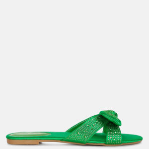 Fleurette Bow Flat Sandals
