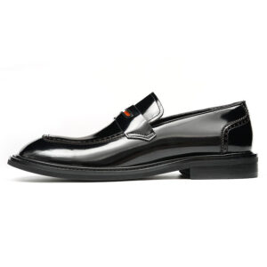 Glossy Calfskin Contemporary Penny Loafers for Men