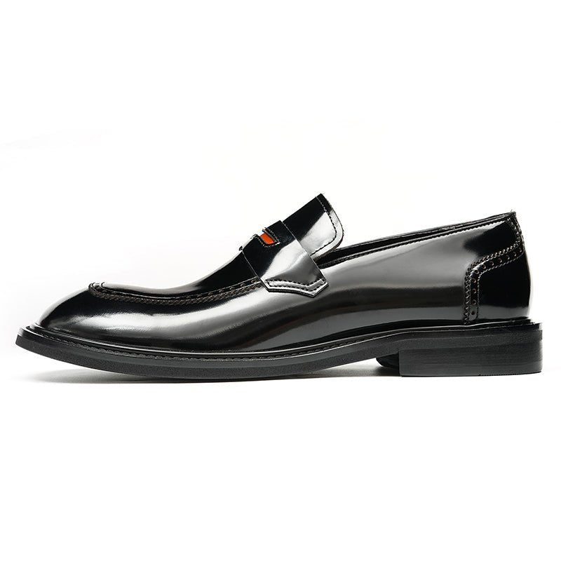 Glossy Calfskin Contemporary Penny Loafers for Men - Image 12