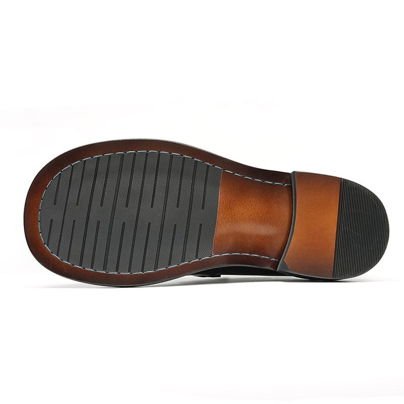 Glossy Calfskin Contemporary Penny Loafers for Men - Image 3