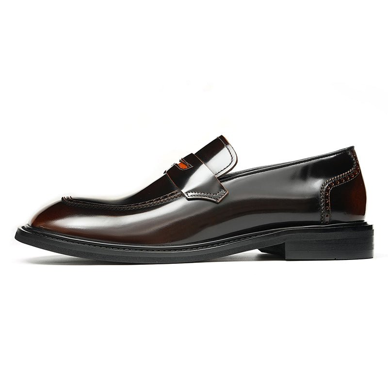 Glossy Calfskin Contemporary Penny Loafers for Men - Image 19
