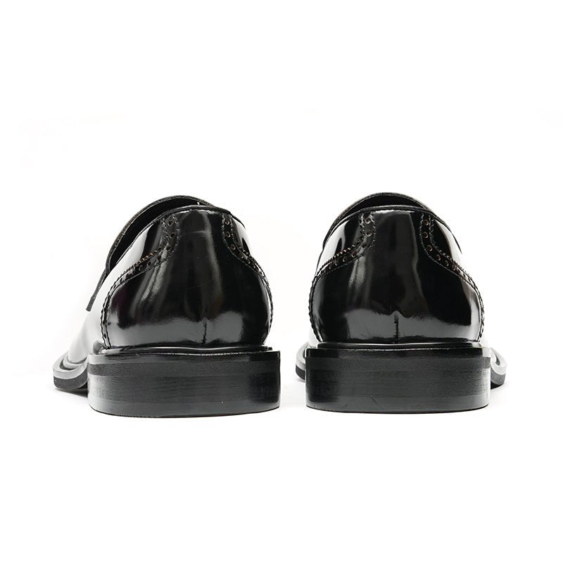Glossy Calfskin Contemporary Penny Loafers for Men - Image 4